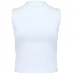 Plain vest Women's high neck crop SF 220 GSM